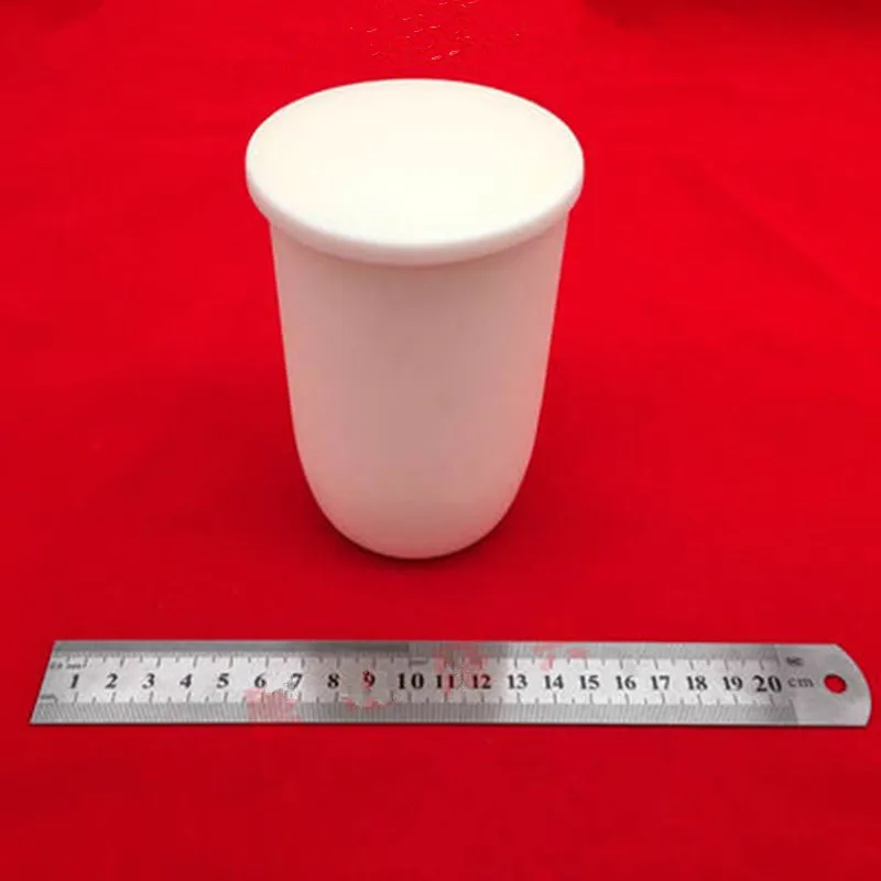 99% Arc Alumina crucible with lid dia82x70mm 200ml alumina crucible corundum crucible / Al2O3 ceramic crucible/Sintered crucible