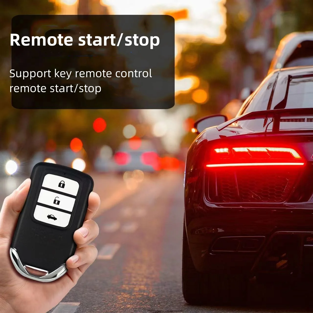 Mobilephone Remote Control Car Engine Start One Button Start Stop Autostart Keyless Entry System PKE Automatic Central Locking