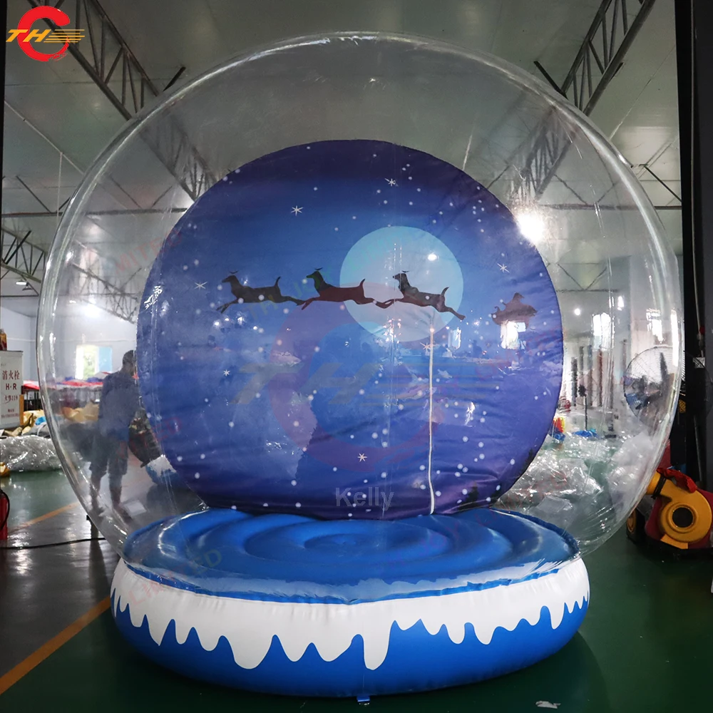 Free Shipping 3m/4m Dia Outdoor Inflatable Snow Globes Human Size Snow Globe on Sale