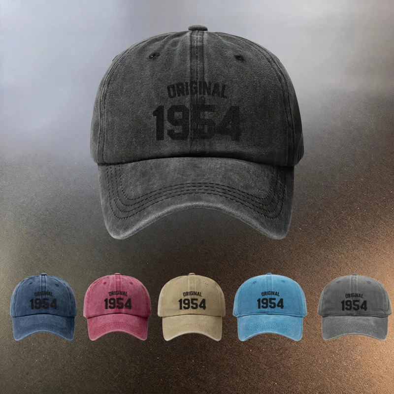 Prany kapelusz w stylu „1954 Original Vintage”, codzienna czapka baseballowa chroniąca przed słońcem, niezbędna dla modnych par, Fea