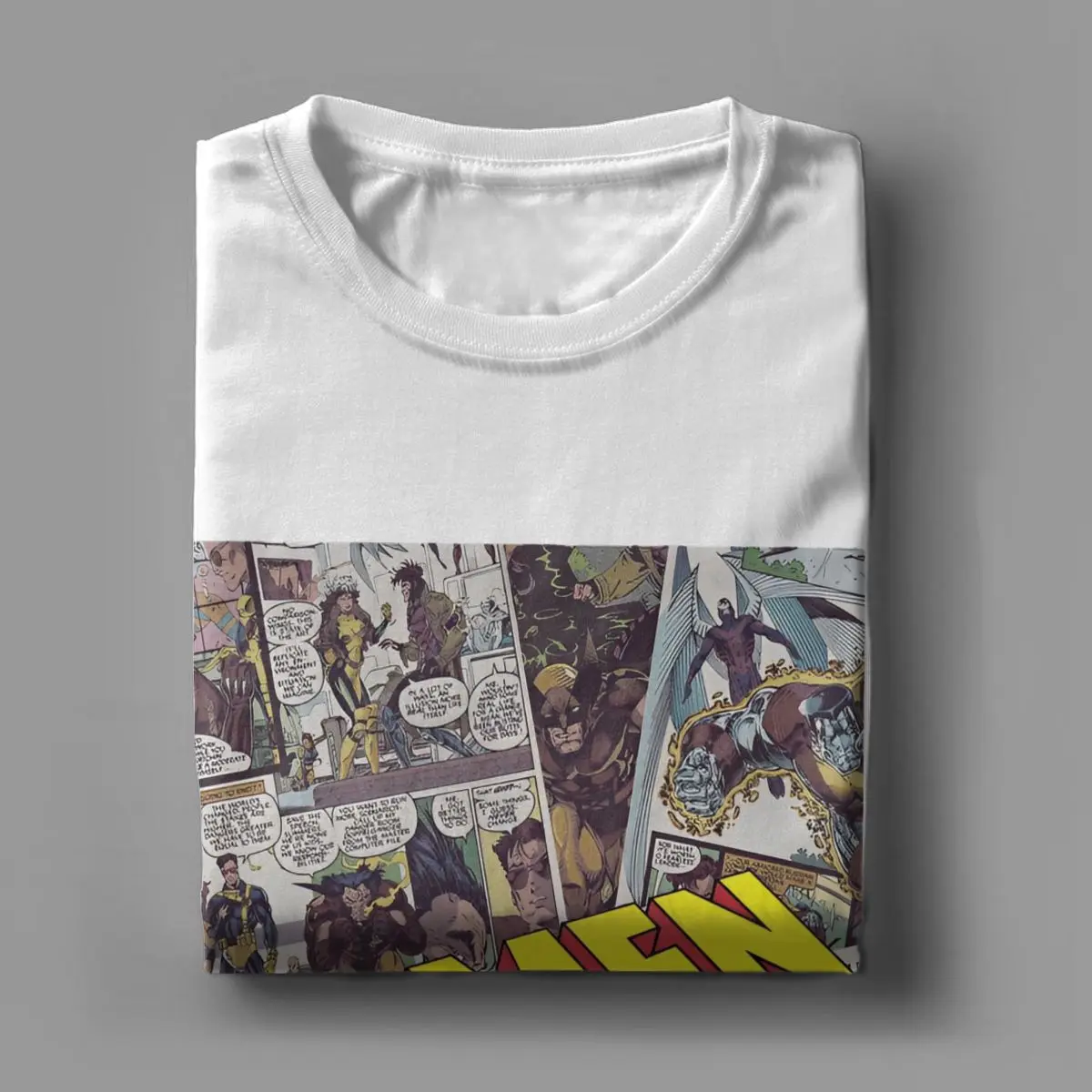 Crazy X-Men Wolverine T-shirt per uomo girocollo in cotone T-shirt Xmen Group manica corta T-shirt taglie forti