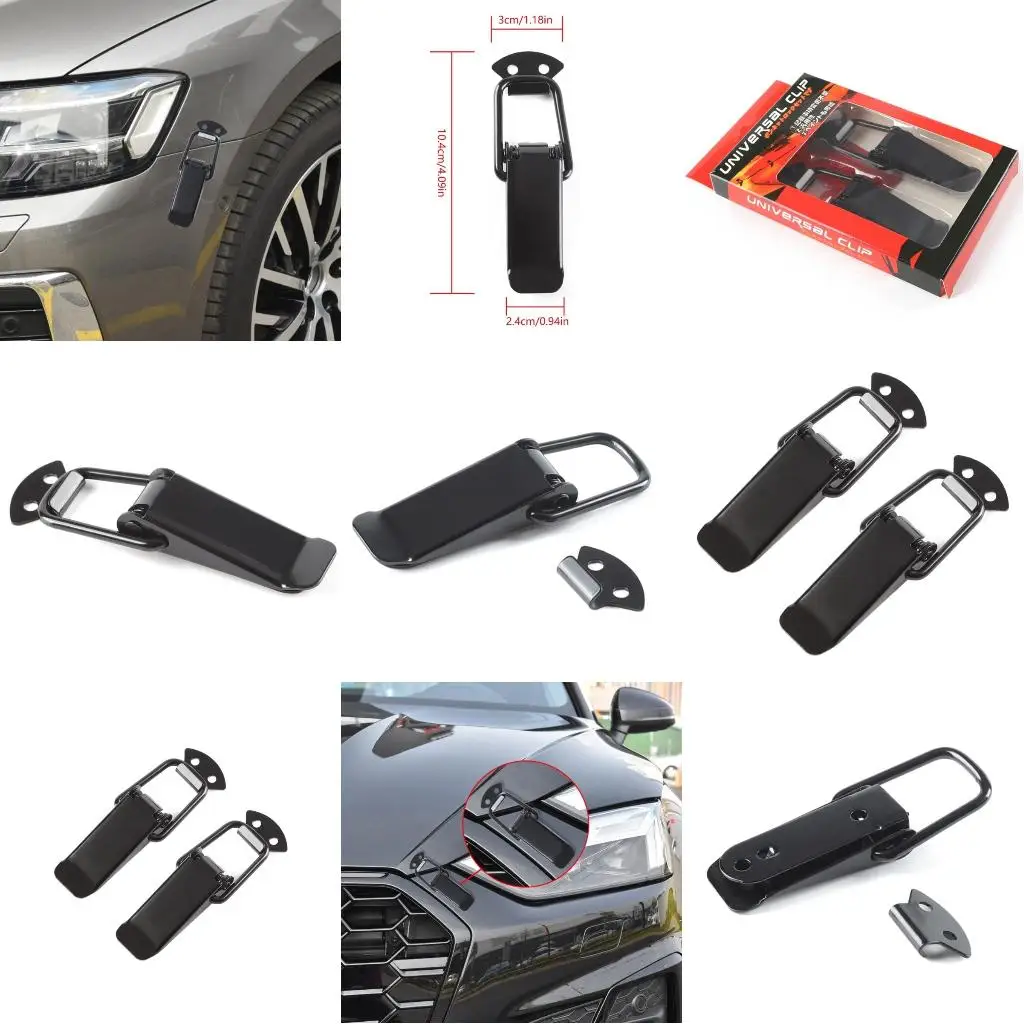  Universal Car Truck Hook Lock Clip Quick Release Truck Hood- Clip Auto Bumper