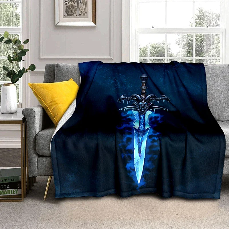 Art Printed Cold Weapon Flannel Sofa Bed Throwing Blankets Anime Blanket Gedruckt Bettdecke Sofa Geschenk Soft Plush