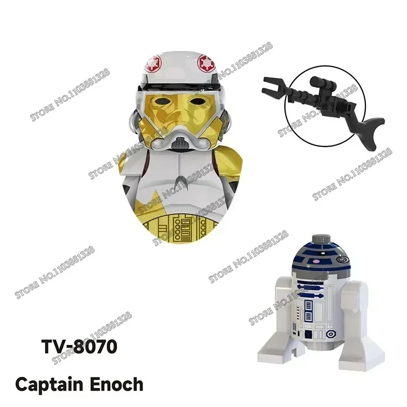 Star VANMandalorian Han Solo C-3PO Leia Dark Vador Bbba Fett nuits Mini Robot Figure Toy Briques Assemblage de beurre