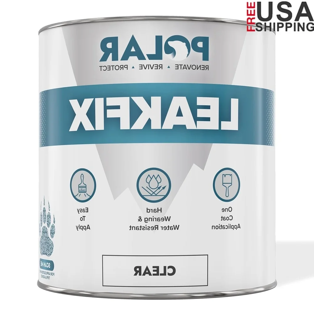 

Clear Waterproof Sealant One Coat Leak Fix Paint 85oz Roof Repair Strong Adhesion Advanced Protection All Weather Durable