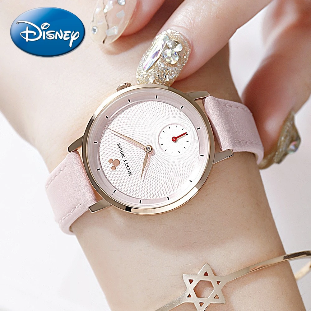 Regalo Disney con scatola Gypsophila stampa orologio al quarzo a colori sfumati cintura per studenti delle scuole medie strass Kid Girl Zegarek Relojes