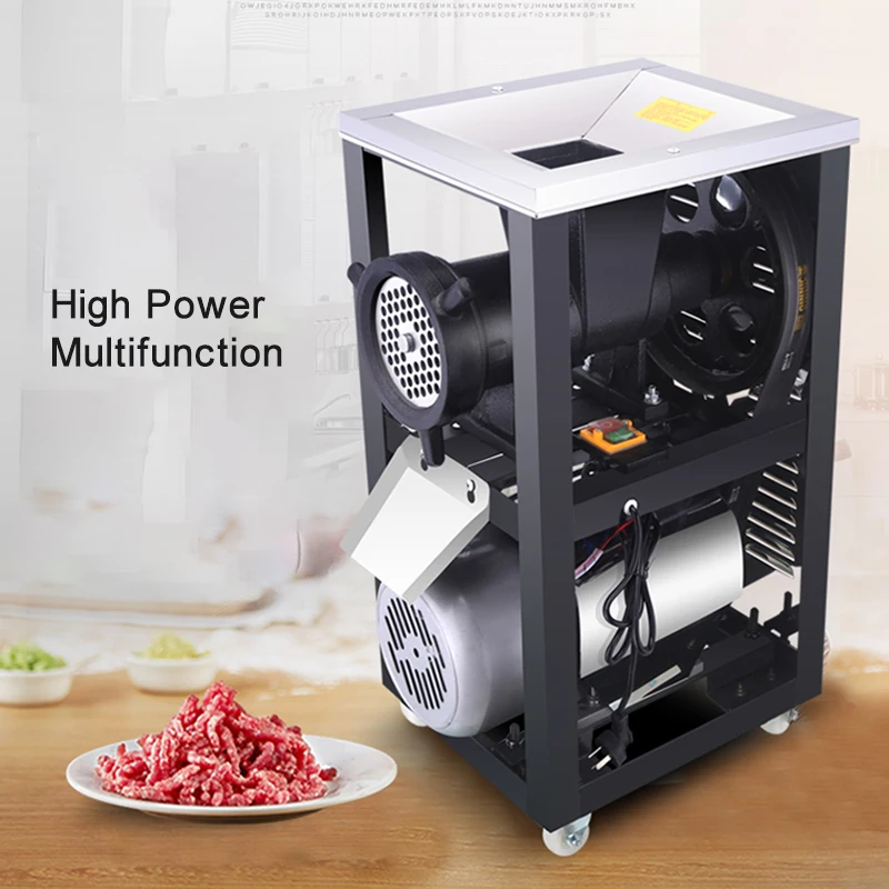 42 مفرمة اللحم الكهربائية عالية القوة مفرمة اللحم التجارية عالية الطاقة مفرمة الأسماك مفرمة الدجاج آلة تقطيع العظام 260 كجم/ساعة