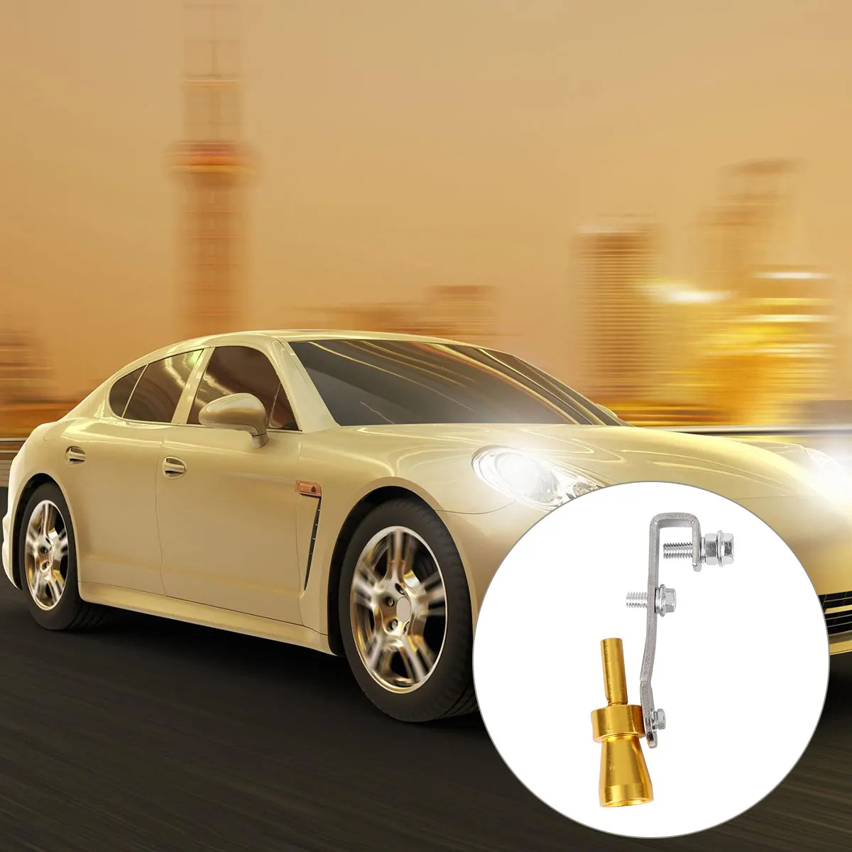 

2Pcs Exhaust Pipe Turbo Whistle Sounder Car Clip Fix Practical Durable Lightweight Tailpipe Sound Simulator Exhaust Whistle