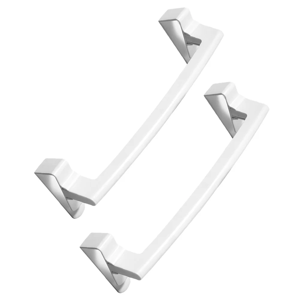 

2Pcs Punch Free Towel Rack for Cabinet Detachable Over Door Kitchen Bathroom Hand Towel Holder Organizer Reusable
