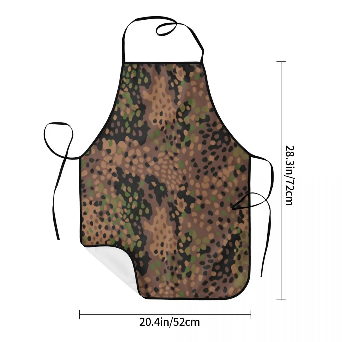 Custom Bib Pea Dot Military Camo Aprons Men Women Adult Chef Kitchen Cooking Army Tactical Camouflage Tablier Cuisine Gardening