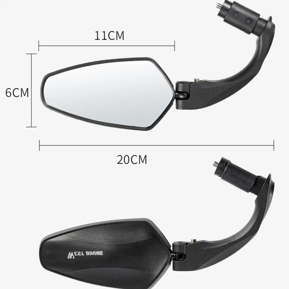 Espelho retrovisor flexível para ciclismo, 16-22mm, rotação 360, espelho retrovisor para guidão de bicicleta