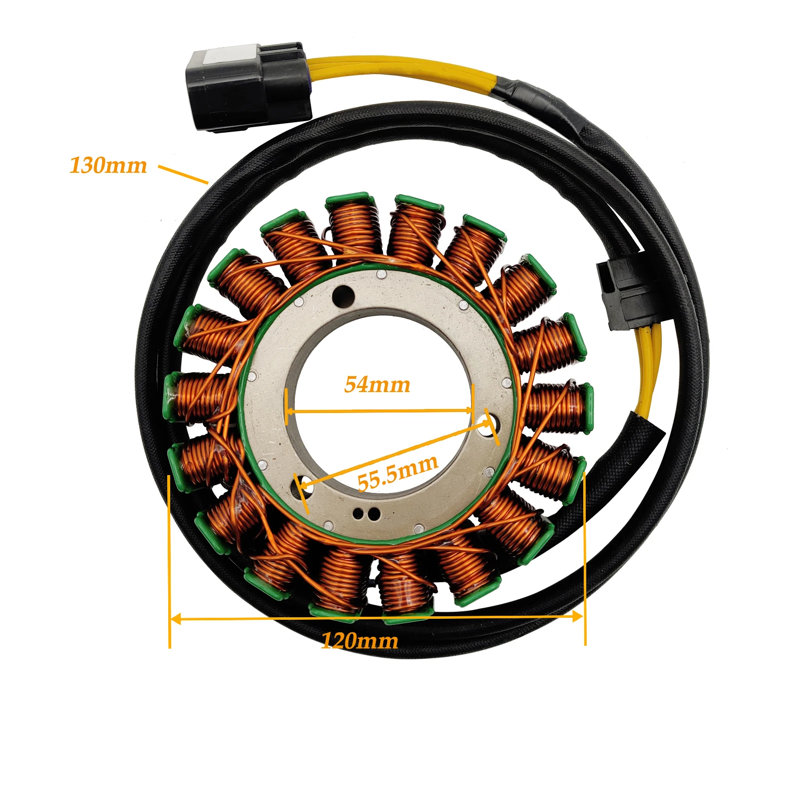 MAGNETO STATOR-4000 18 Pole Stator Coil For EPS High-Power Long Cable OEM 0800-032000-4000