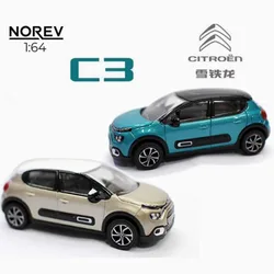 Norev Diecast Alloy 1:64 Citroen C3 SUV Off-road Vehicle Car Model Static Collection Decorated Holiday Gifts Toys
