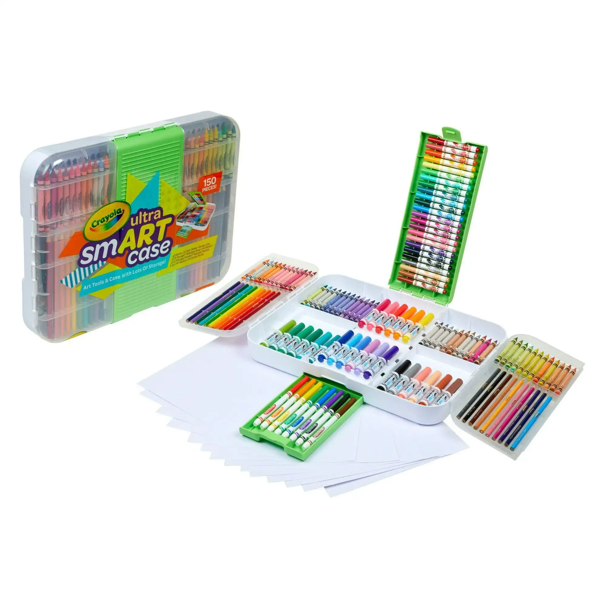 

Crayola Ultra SmART Case, Markers & Crayons Set, Arts & Crafts, Classroom Must Haves, Gift for Teachers & Kids