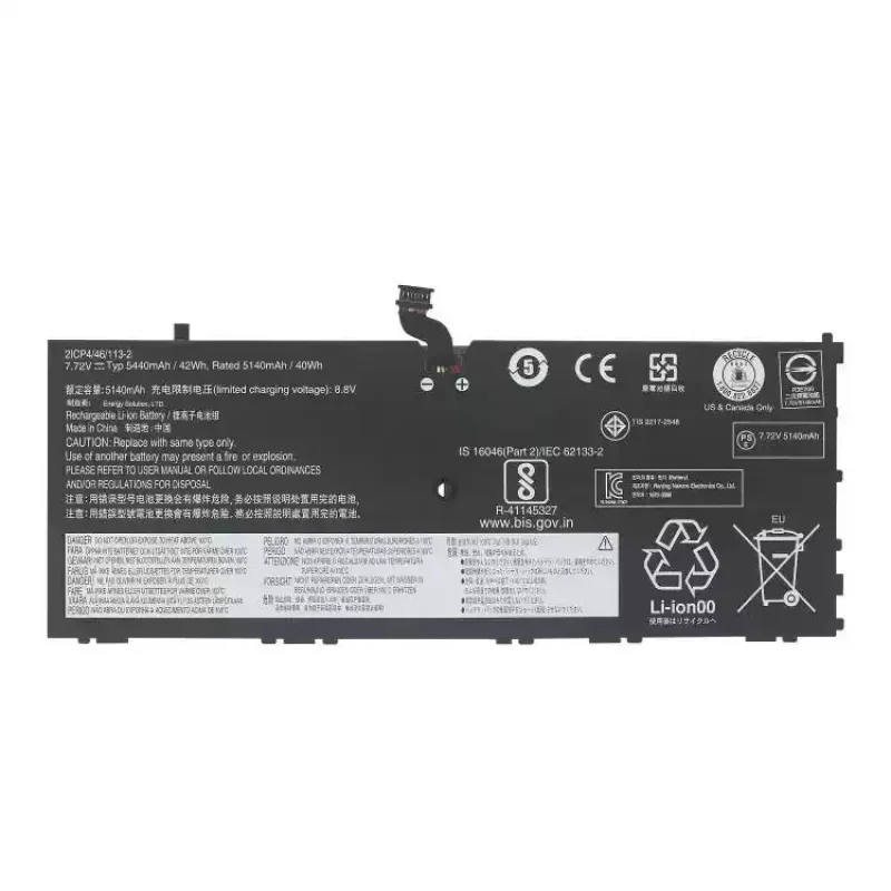 

Аккумулятор для ноутбука Lenovo Thinkpad X1 Tablet GEN 3 L16L4P91 SB10K97599 01AV453 L16M4P91 SB10K97598
