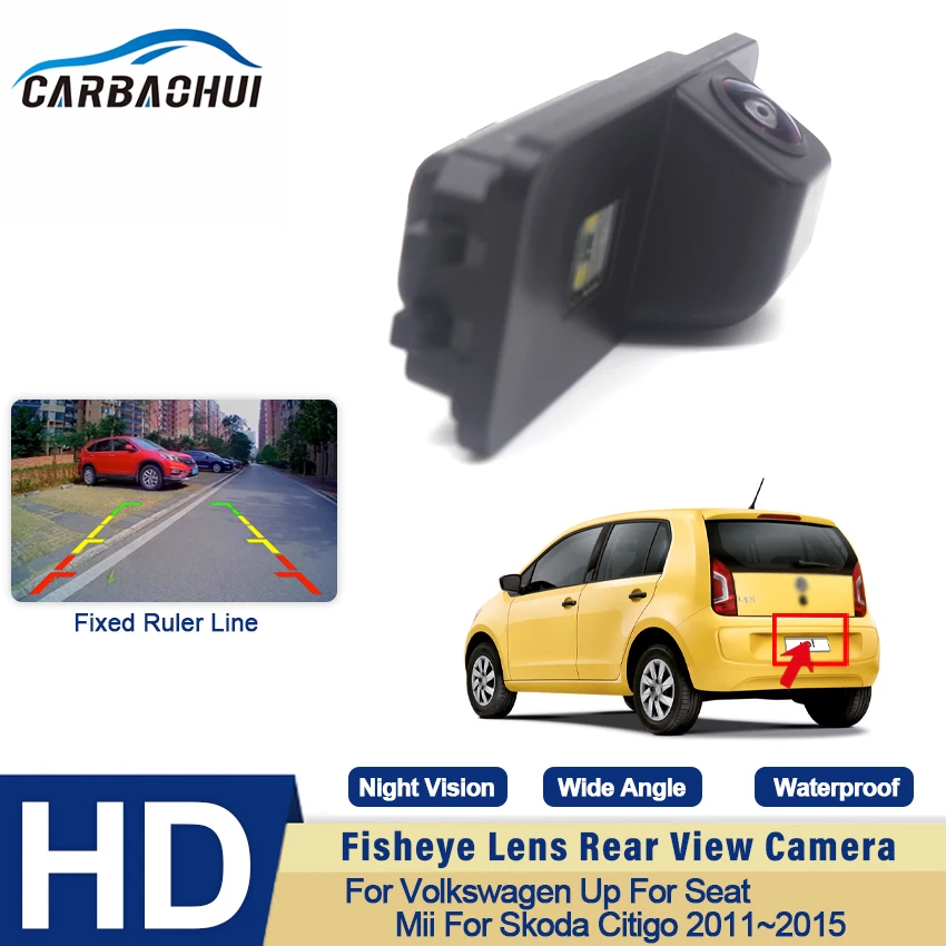 

Car Reverse Backup Full HD Rearview Parking Rear View Camera Night Vision CCD For Volkswagen Up For Seat Mii For Skoda Citigo