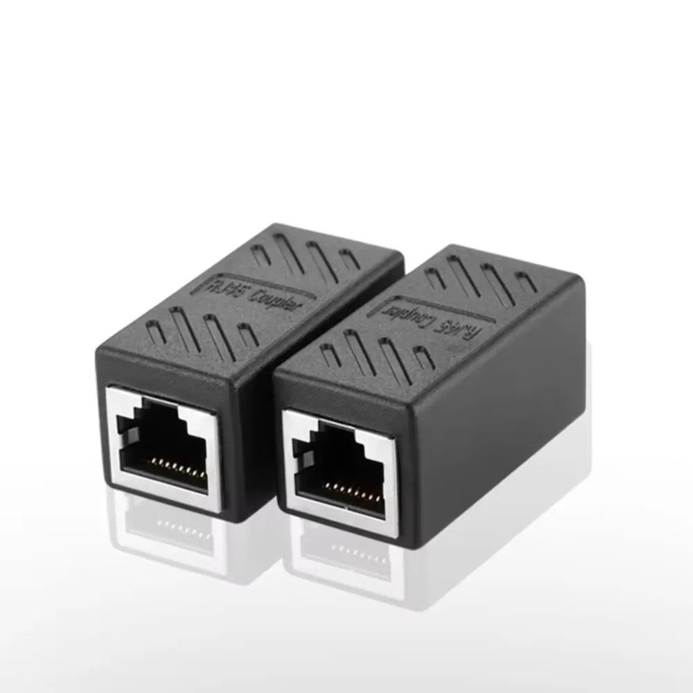 RJ45-Koppler-Extender-Anschluss, Cat 5, Cat6, Cat6A, Ethernet-Koppler, Buchse auf Buchse, PC-Hardware-Adapter, Ethernet-Kabel-Extender