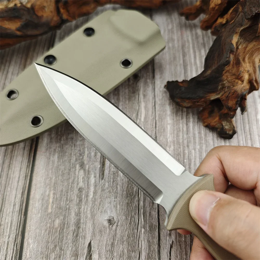 SPY FB47GP Fixed Blade Knife D2 Blade G10 Handle Pocket Knife Outdoor EDC Survival Hunting Cutting Camping Hiking Tool