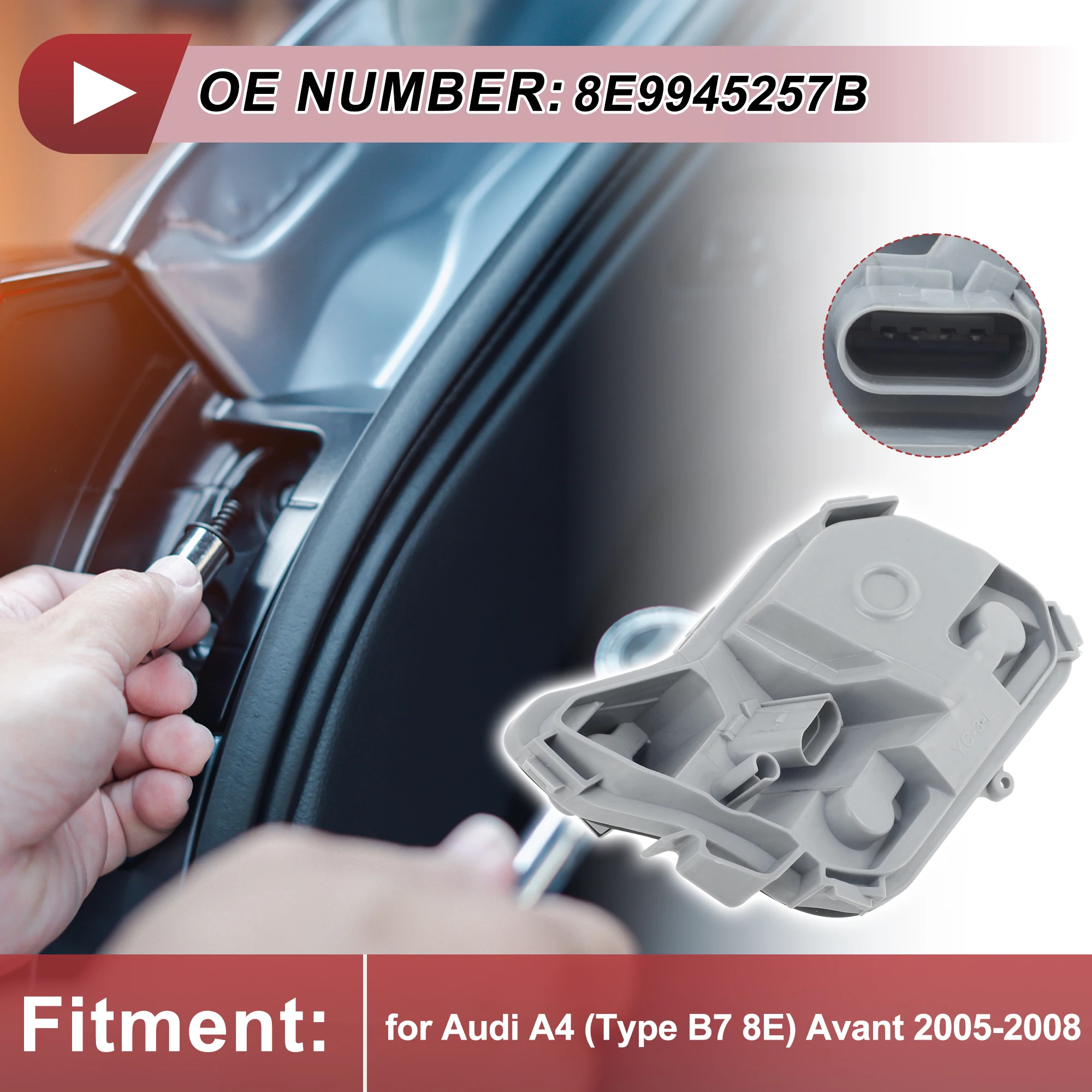 UXCELL 1 pc Left Taillight Light Socket for Audi A4 (Type B7 8E) Avant 05-08 8E9945257B