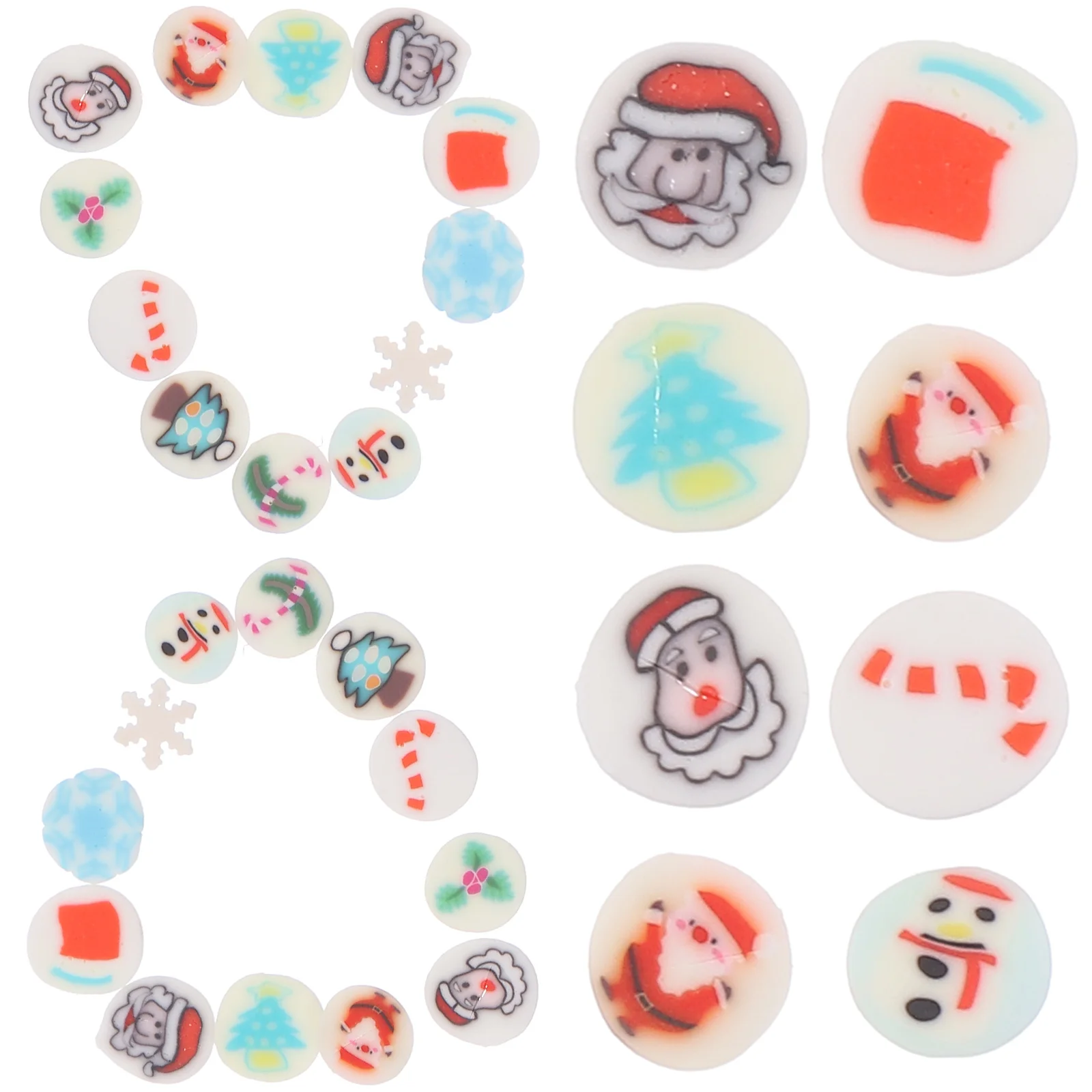 

1000 Pcs Soft Ceramic Fruit Slices Clay Nail Sticker Polymer Nails Tip Decoration Bright Colors Easy Apply