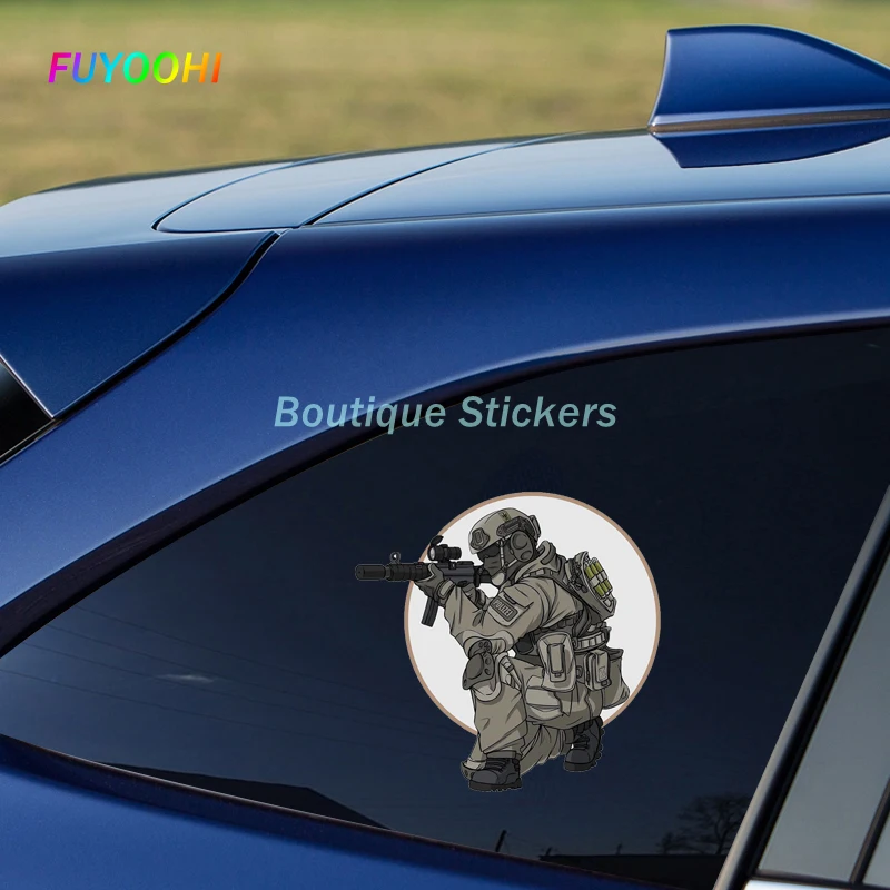 FUYOOHI Play Stickers for Airborne Division Close Quarters Combat Special Forces Vinyl Car Sticker Laptop Decal Decoration