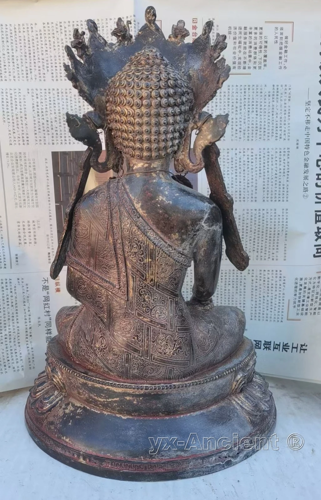 Sakyamuni Buda Juewo Rinpoche Buddha Old Vajra Dharmaraja blessed bronze statue