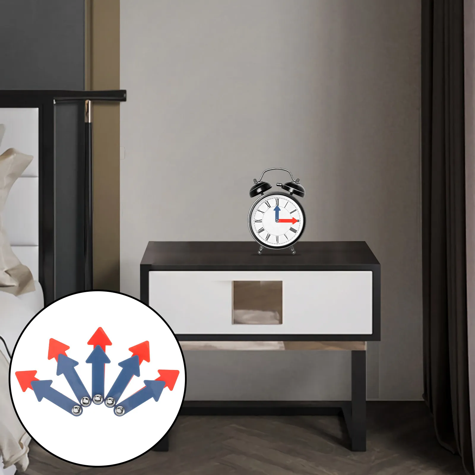 

Набор из 5 пластиковых стрелок для часов DIY для детей, обучающий комплект, учебные материалы для класса, математические принадлежности, сменные стрелки для школы