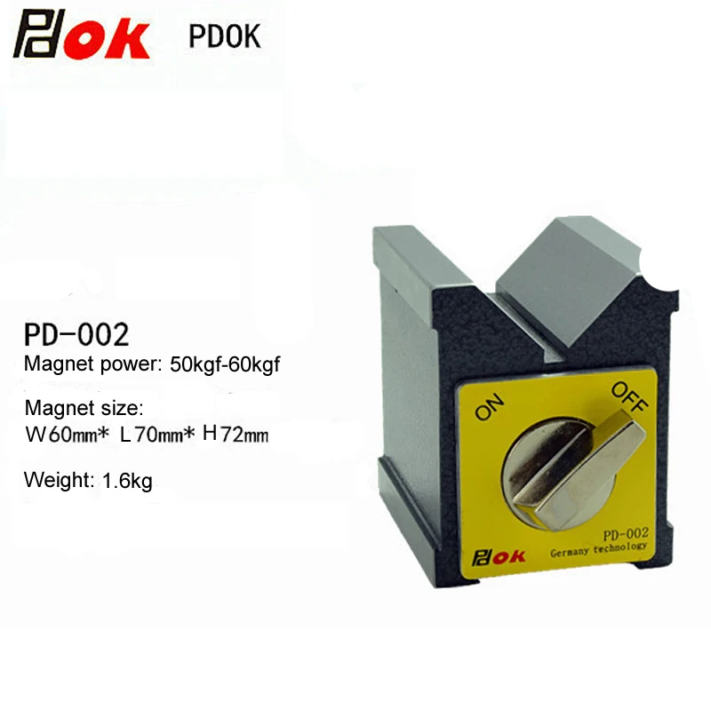 PDOK On/Off Magnetic Base Holder Switchable Neodymium Magnet Indicator Clamp 30kg/50kg/80kg/100kg