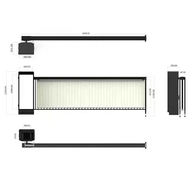 Lifting Parking Advertising Car Parking Barrier System Traffic Barrier With Vehicle Identification System Boom Barrier Gate