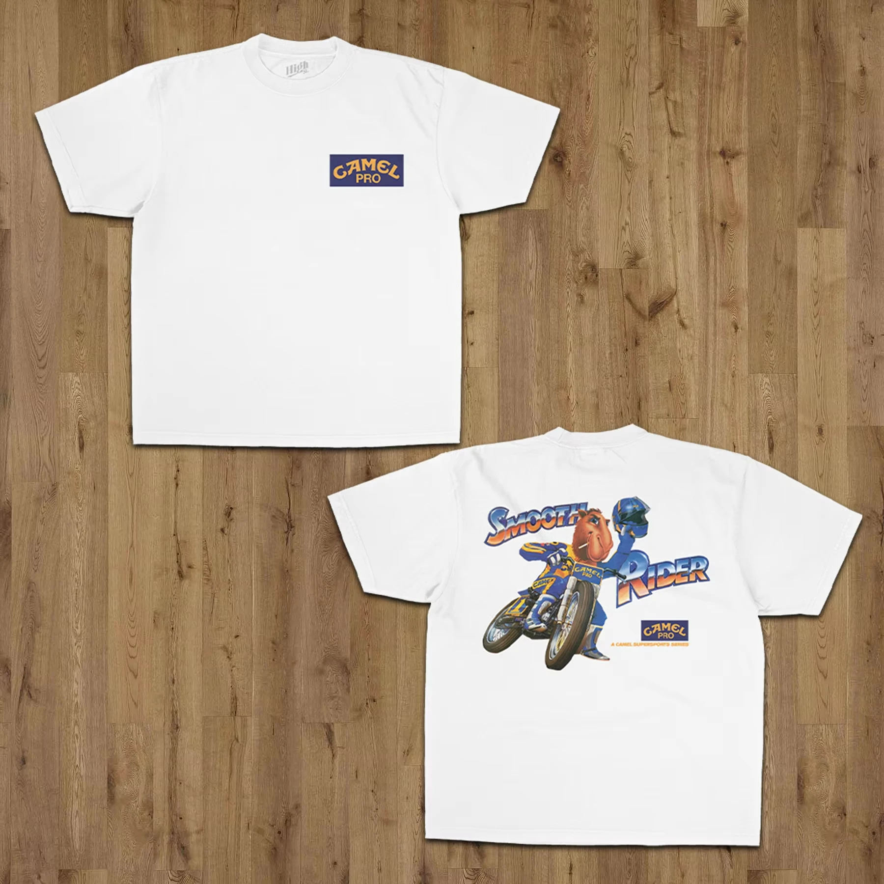 Y2k Sommer Baumwoll-T-Shirt mit Camel-Zigaretten-Grafik 2026 Sommer Neu Amerikanischer Stil Tough Guy Herrenmode – Detail 4