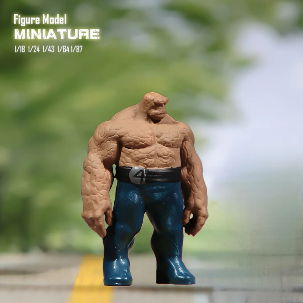 Monster Miniatures 1/87 1/64 1/43 1/24 1/18 Strong Stone Man Action Figure Painted&Unpainted Model Toys View Decoration