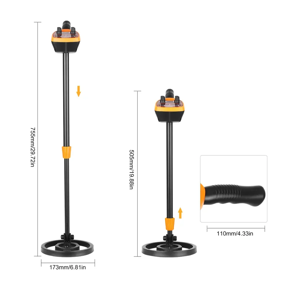 Underground Gold Metal Detector MD-1013 Handheld light Weight Treasure Finder Kids Toys MD-1008A Find Missing Tool