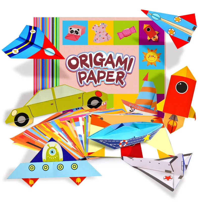 Kit de origami 27 designs folhas origami papel artesanato guiando livro diy arte artesanato projetos aprendizagem precoce brinquedos educativos presentes