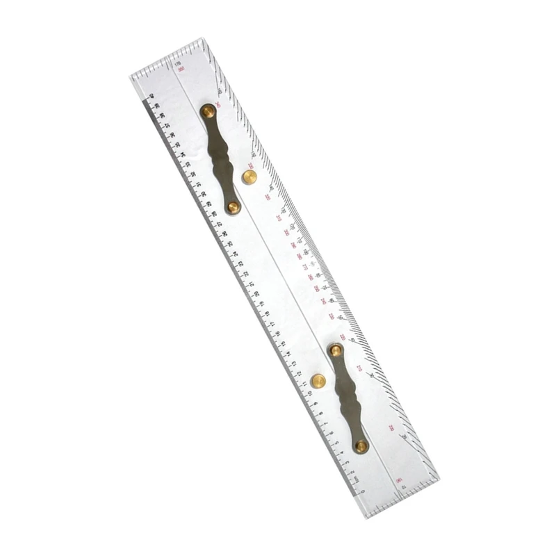 450MM Acrylic Marine Parallel Ruler Clear Scales Mapping Points To Pull Parallel Ruler  Nautical Charts Parallel Ruler For Boat