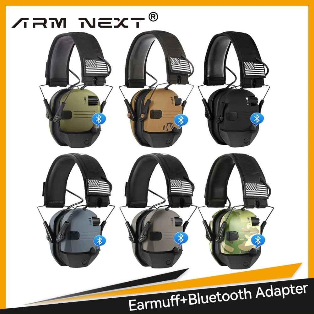 5.1 Bluetooth Earmuffs Electronic Acttive Headphone Safety Shooting Ear Protection for Hunting Noise Reduction Headset