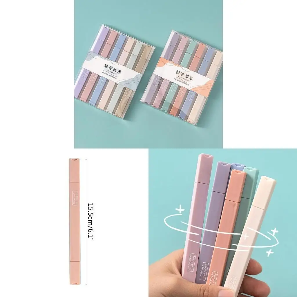 

M5TB 12 Color Art Marker Dual-tip Highlighter Marker Pens Long-lasting Quick Drying