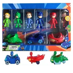 PJ Masks Playsets Catboy Cat Random Color Car Toy Set Classic Anime Characters Nice Ornament Children Gifts