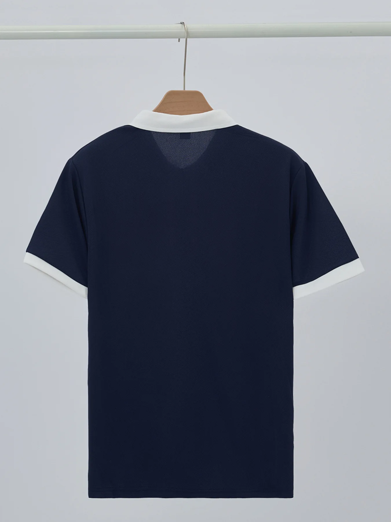 Men's Suit With Zipper Lapel, Solid Color Glossy Plate, Basic Short-Sleeved Top, Pocket, Light Mature Casual Trousers