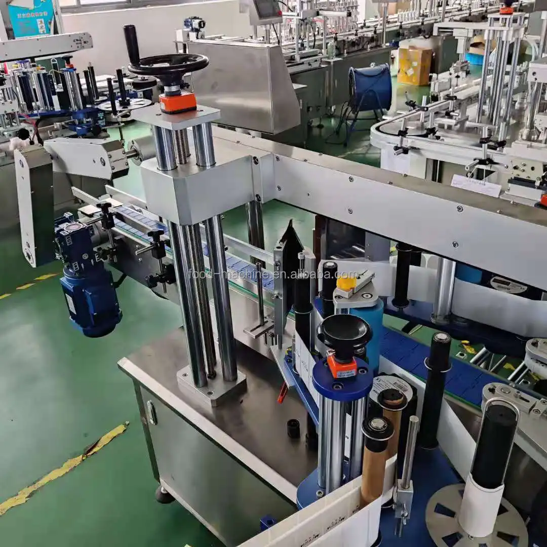 الصناعية التلقائي شقة منظف الغسيل زيوت التشحيم زجاجة عطر علب آلة وضع العلامات على الوجهين #2