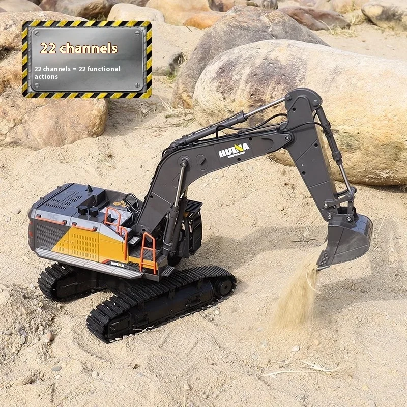

1: 14 Ultra Large 22 Way Powerful Power To Handle Various Terrains, Simulation Remote Control Alloy Excavator Model