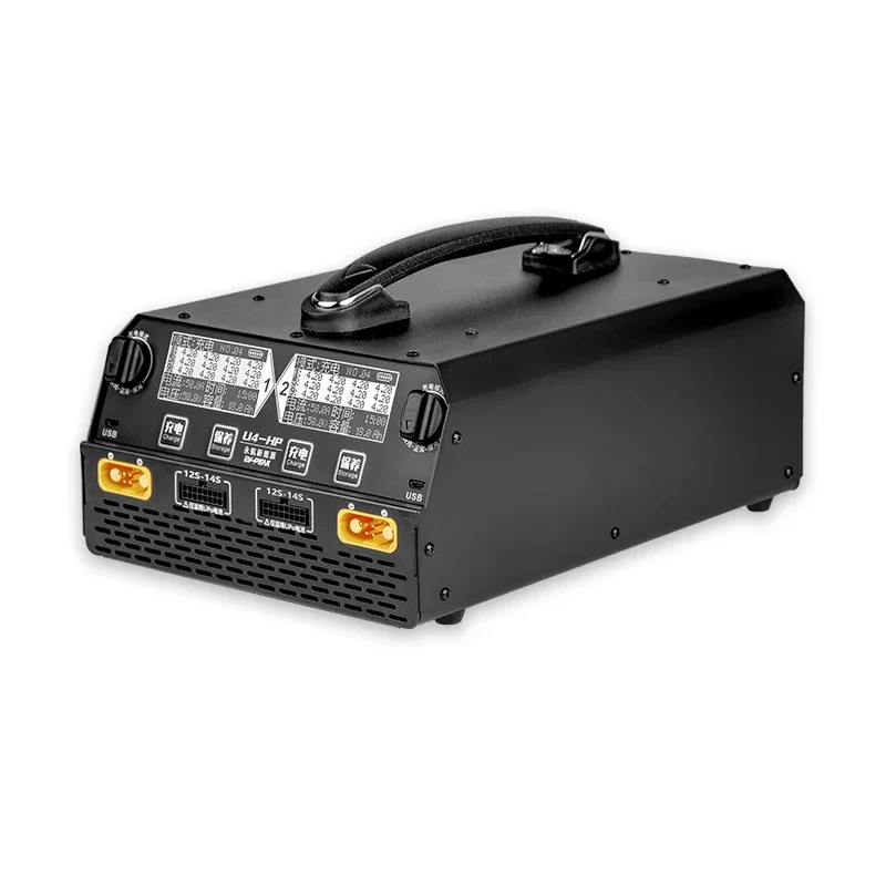 Agricultural professional battery dual channel balanced charger, 2500W, 25A, U4-HP, 2500W battery, 6S-14S balanced charger