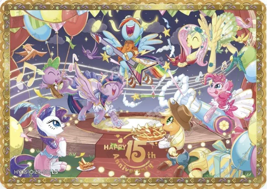 جديد KAYOU أصيلة بلدي المهر بطاقة 15th الذكرى Huiyue الطبعة 8 ZR SC SGR LSR تذكارية نادرة جمع بطاقة لعبة هدية