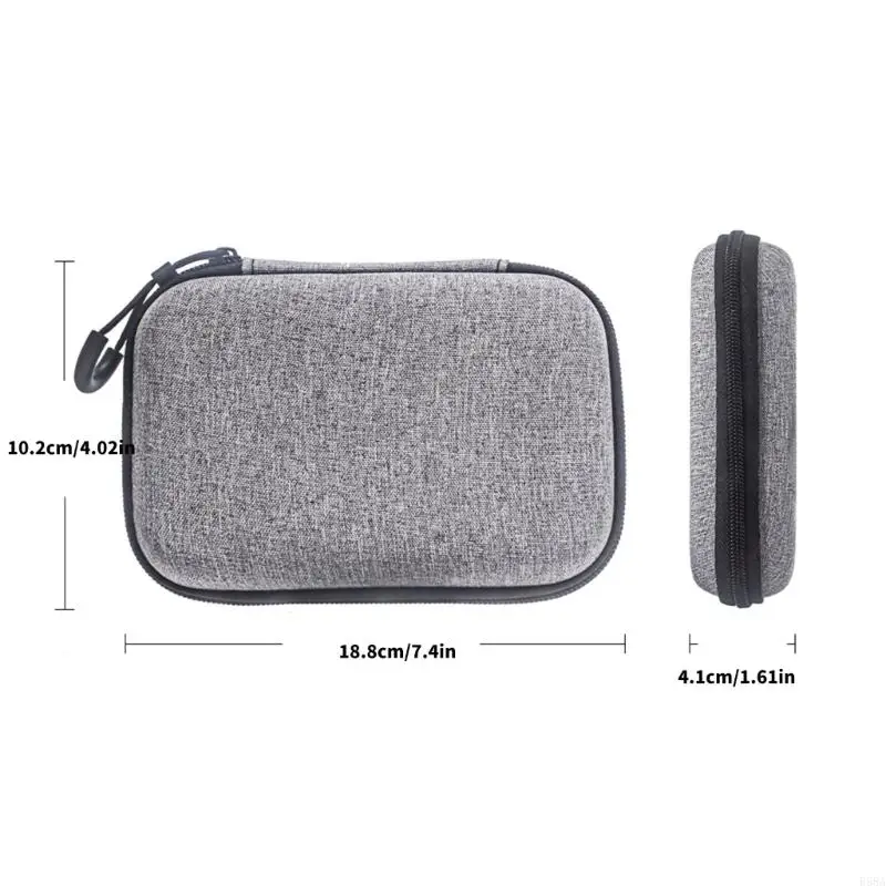 Caixa armazenamento capacidade para o BOTEPIN Voice Recorder Hard Shell Transporting Bag R58a