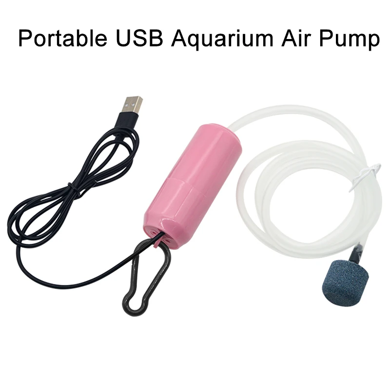 Aquarium Sauerstoff Luftpumpe Aquarium USB Stille Luft Kompressor Belüfter Tragbare Mini Kleine Oxygenator Aquarium Zubehör 5v 1W – Detail 1