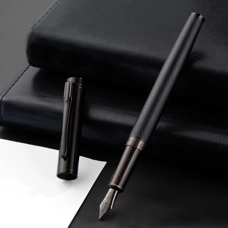 

HERO A11 Black Forest Metal Fountain Pen Titanium Extra Fine Nib Excellent Students Writing Gift Stationery School SuppliesPen