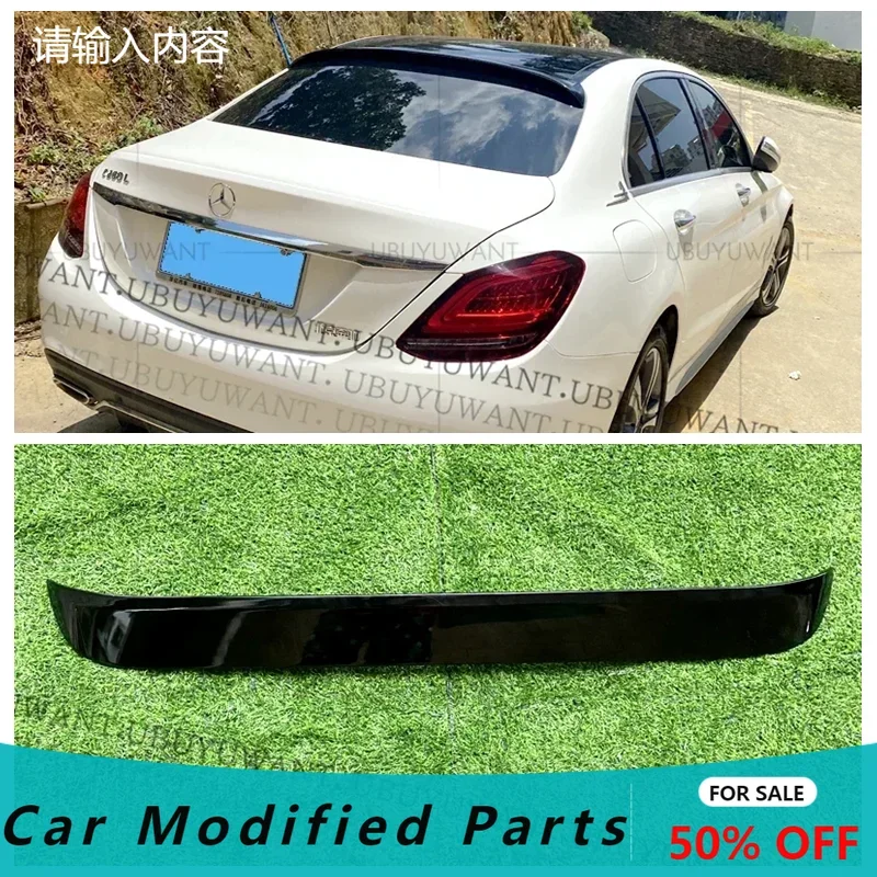 

For Benz W205 Roof Spoiler Tail Wing Car Rear Spoiler For Benz W205 4door Sedan C63 C180 C200 C250 C260 2014-2020