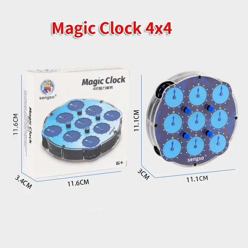 Sengso Alien Magnetische Magische Klok 3x3 Magische Klok 4x4 5x5 Sengso Magische Kubus Klok Speelgoed Fidget Speelgoed