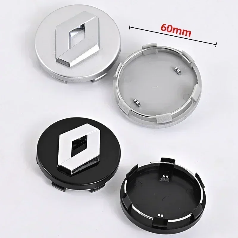 

4PCS 57mm 60mm Car Wheel Center Hub Cap Stickers Styling For Renault RS Koleos Captur Kadjar Megane Clio Talisman Scenic Arkana