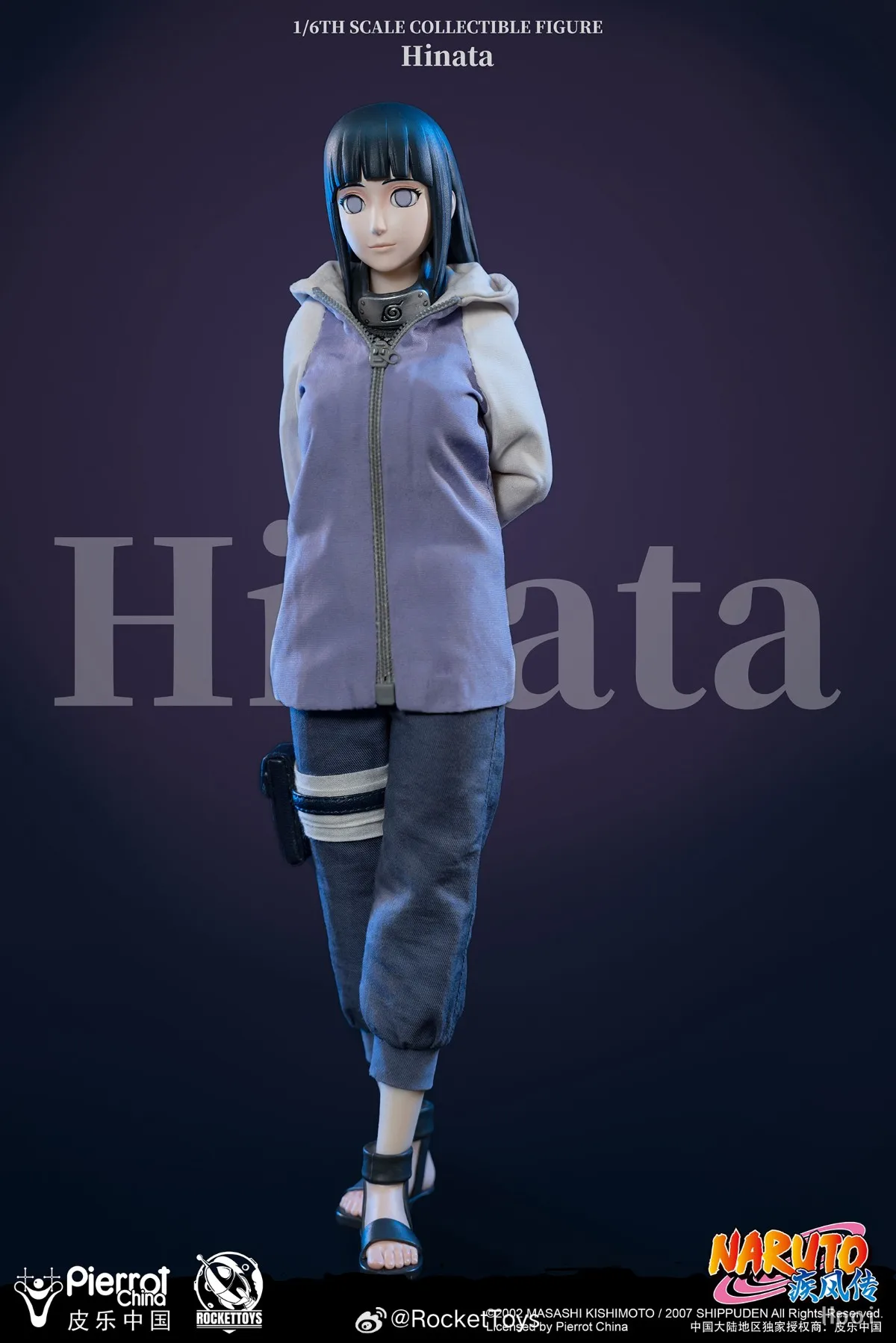 【Originale】RocketToys ROC-006 NARUTO Shippuden Hinata 1/6 Action Figure Model Toy