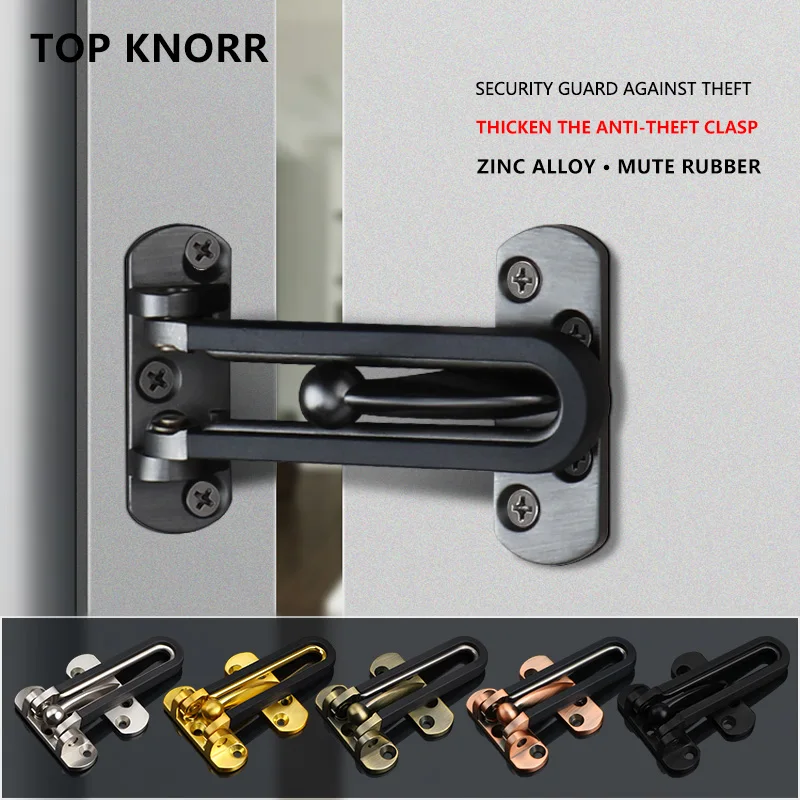 

TOP KNORR Anti-Theft Clasp Security Door Clasp Inside Door Clasp Household Safety Chain Door Clasp Hotel Room Latch Clasp